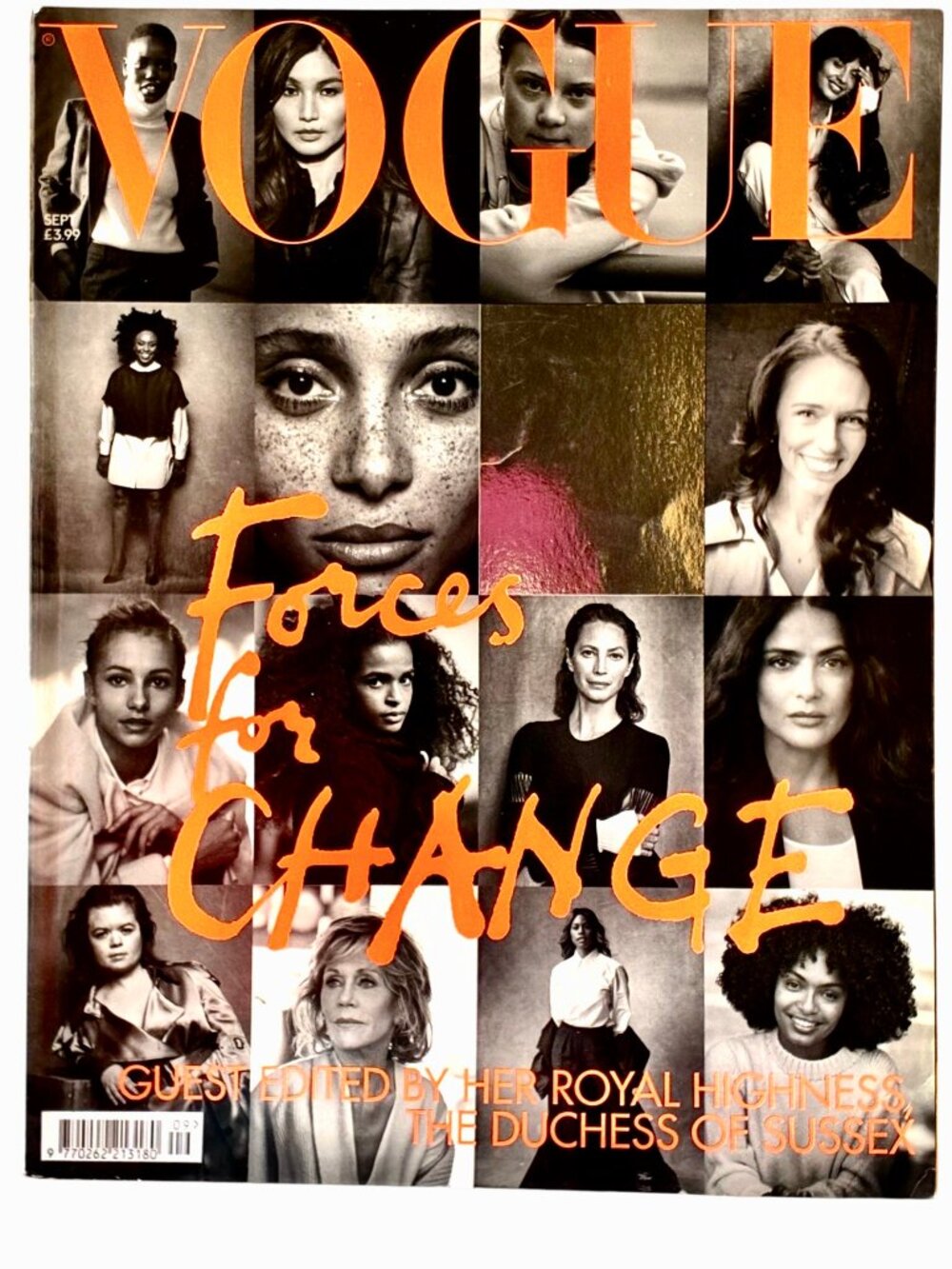 British UK Vogue Magazine Sept 2019 Forces For Change Meghan Markle Guest Edited